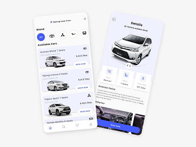 Car Rent App - Simple Design