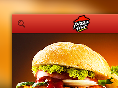Pizza Hut i phone application restaurant app ui design