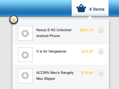 Shopping Cart Interface cart psd ui ux shopping cart dropdown freepsd freebies search freebies
