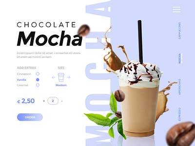 Coffee shop website