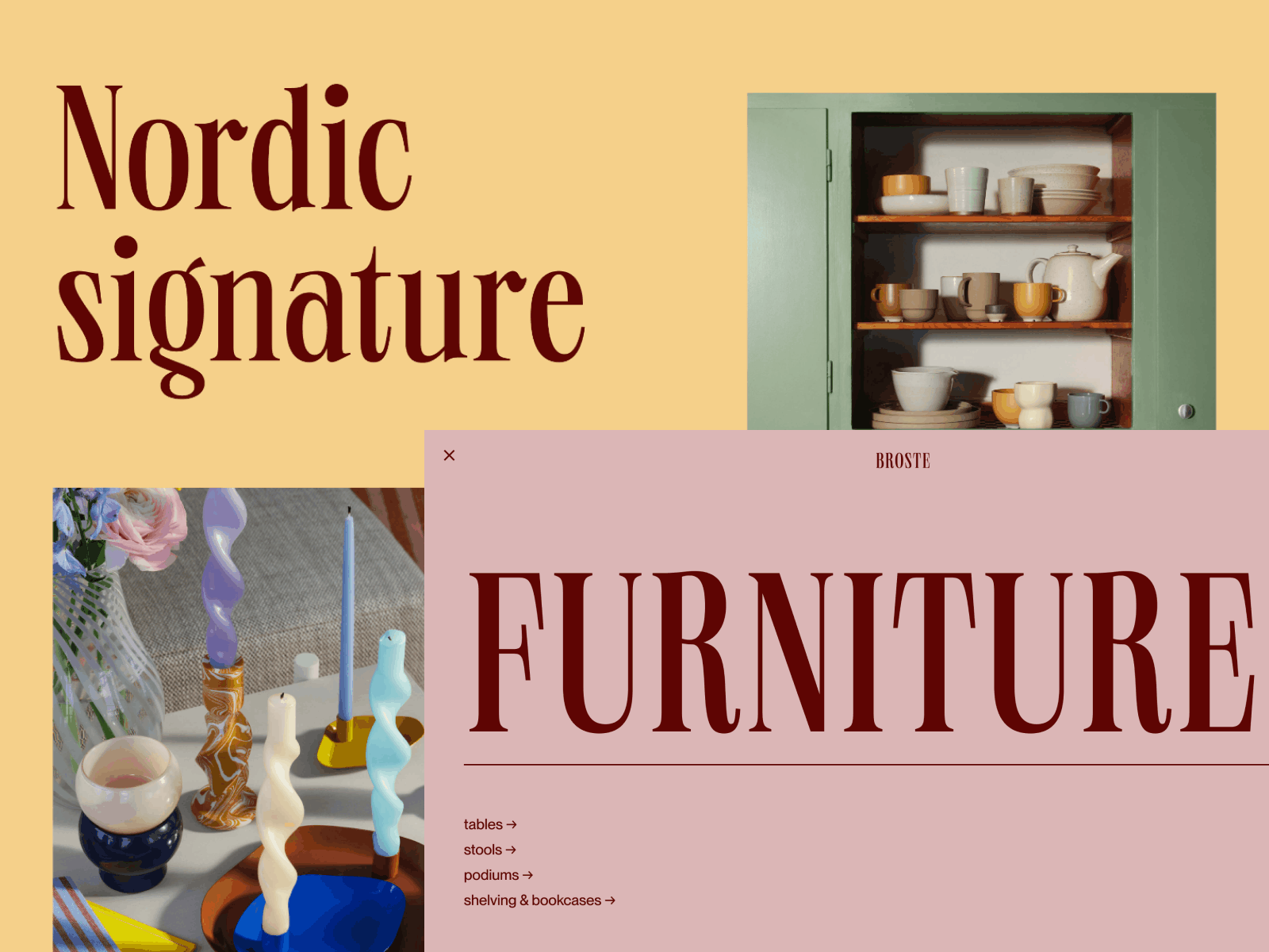 Broste Copenhagen — Exploration 02 animation design header modern typography website