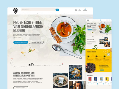 Local Tea design ecommerce ui uidesign ux uxdesign webdesign webshop website