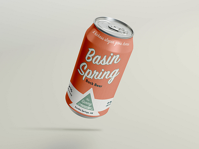 The Spring on Main brand mockup beer branding design logo packaging typography