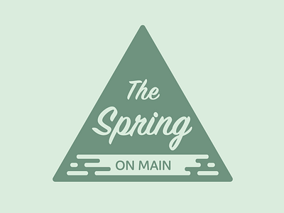 The Spring on Main logo branding design logo