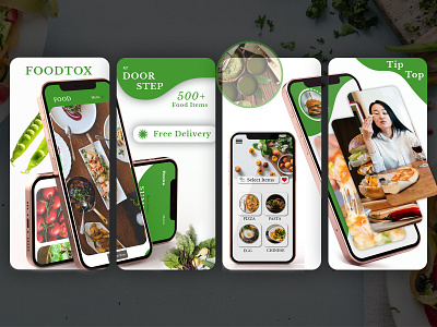 Food Mobile Application android app app app design design food app graphic design illustration ui ux vector