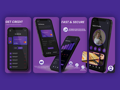 Bank App UI/UX android app app app design branding design graphic design illustration ui vector