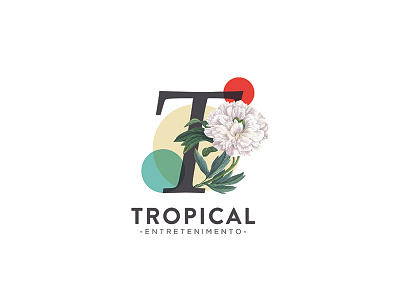 Tropical Logo design diseños entertainment flower logo smart studio tropical