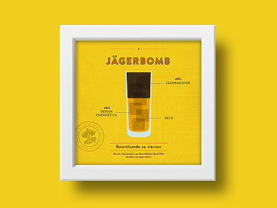 Smart Series - Smartisando su viernes cup diseños drink illustration jagermeister lepca poster recipe smart yellow