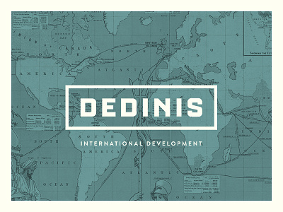 Dedinis's Logo brand dedinis development illustration international logo map world