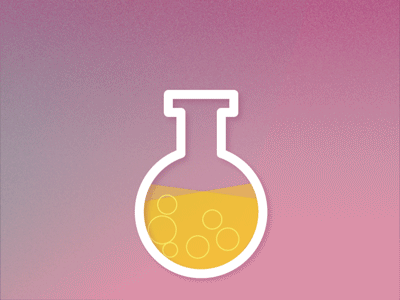 Potion after effects animation icon illustration motion graphics science
