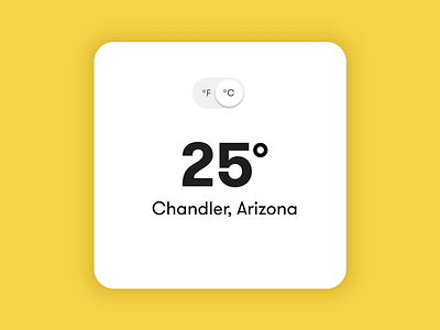Weather Widget animation animations app app design converter slider temperature toggle ui weather widget