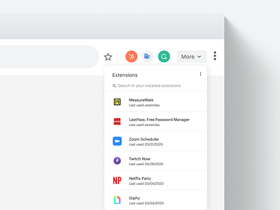 Browser extensions management app application browser browser extension design extension management organize ui uiux ux web browser