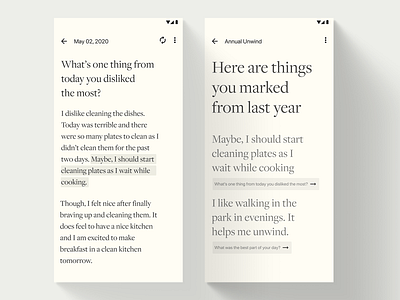 Journal Mobile App - Minimal