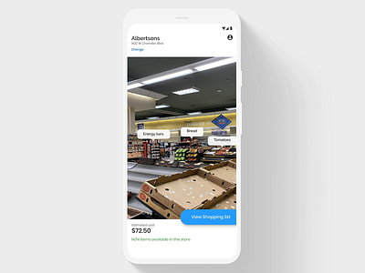 AR Shopping Experience - Mobile android animation app app design augmented augmented reality cart design flat list minimal mobile mobile app mobile app design motion shopping ui uiux ux