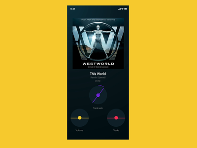 Music Player - Dials animation app app design audio design flat interface ios minimal mobile mobile app motion music player ui uiux ux