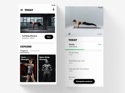 Fitness Mobile App app app design design fitness health mobile mobile app mobile app design ui uiux ux