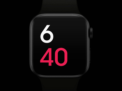 Watch Quick Drawer animation app apple design flat icons interface ios ios14 menu minimal motion red scroll smooth ui uiux ux watch watchos7