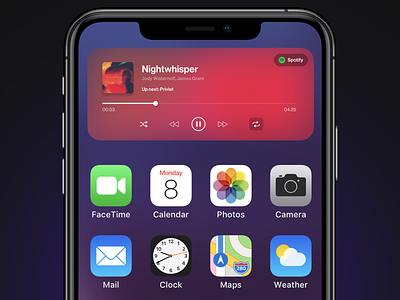 Music Widget - iOS