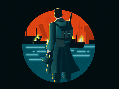 Soldier Illustration (Dunkirk)