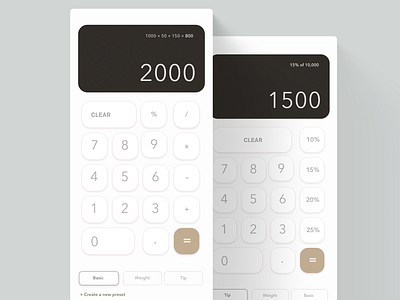 Daily UI #04 - Calculator 004 app calculator clean daily dailyui dailyui 004 interface ios minimal mobile rounded simple simple design ui uiux