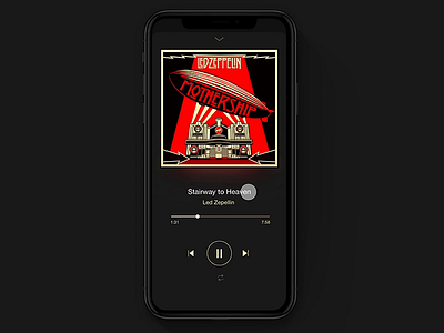 Music Player for iOS 009 animation dailyui dailyui 009 design interaction ios minimal mobile music music app music player now playing prototype prototype animation ui uiux ux