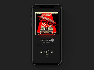 Music Player for iOS 009 adobexd animation daily dailyui dailyui 009 design interaction ios lyrics minimal mobile music player prototype prototype animation ui uiux ux xd