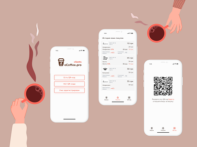 Coffee App for Clients app design coffee shop coffeeapp design ios ios app iphone mobile design ui