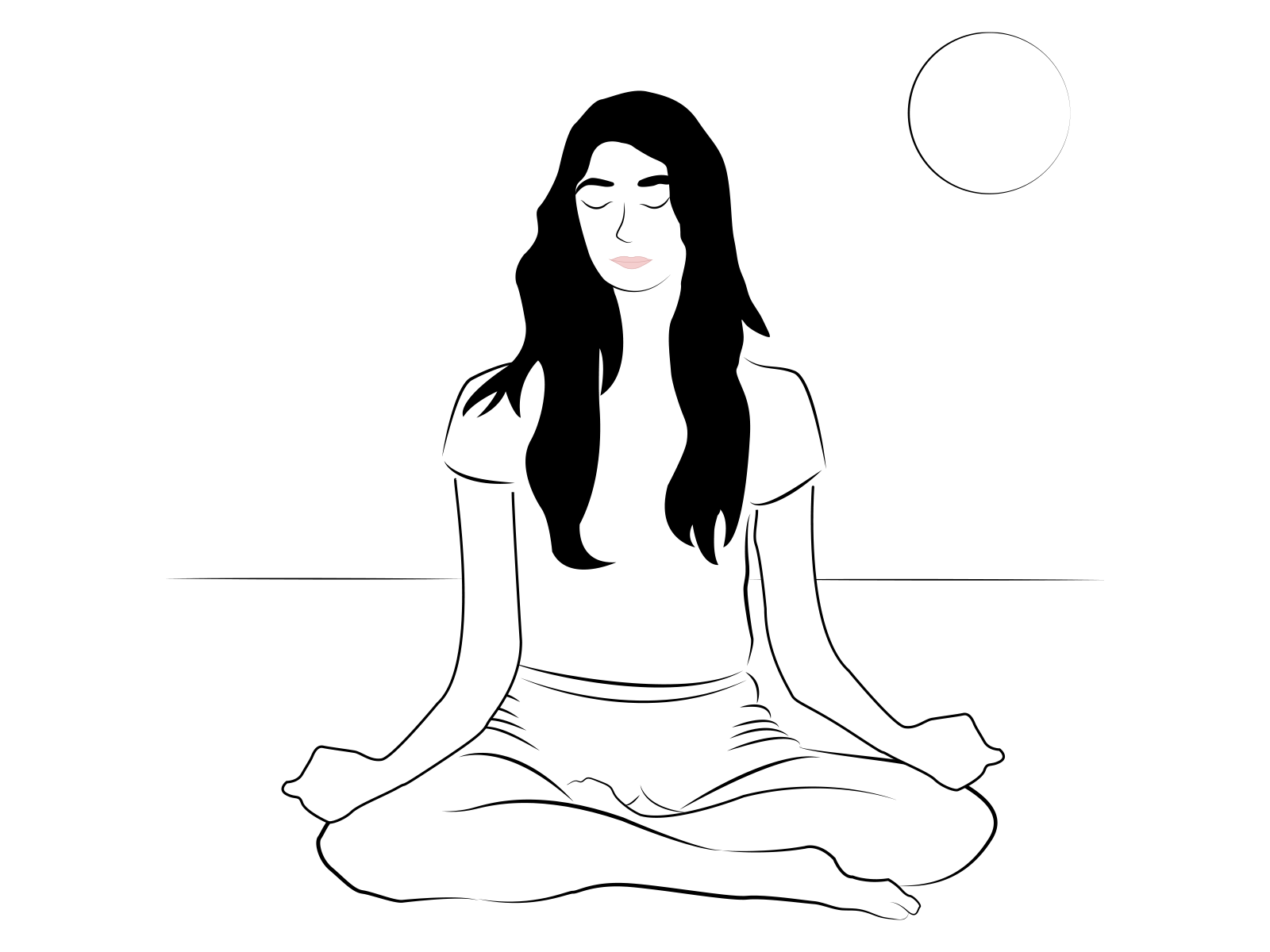 Amazon.com: Yoga Meditation Wall Decals Lotus Pose with Flower Drawing -  Yoga Stickers Lotus Pose Figure Drawing - Wall Decals Yoga Lotus Pose  Picture with Lotus Flower : Tools & Home Improvement