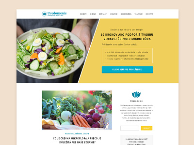 Health & Nutrition Blog Concept blog design food health health care homepage nutrition recipes ui ux web webdesign webdesigner website