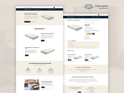 Danexplus Online Store Design branding design ecommerce ecommerce design ecommerce shop graphic design mattress slovakia ui ux ux ui ux design web design web design ecommerce