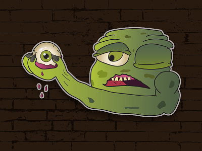 Monster branding charactedesign character design eyeball illustration monster scary slovakia vector
