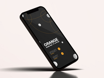 ORANGE NEW TYPE app color design illustration minimal modern design web