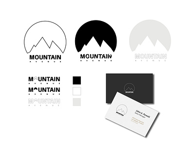 Mountain avenue LOGO app color design illustration logo logodesign minimal modern design simple web