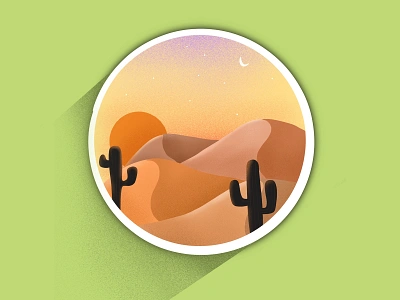 Desert Flat Illustration art digital art digital illlustration flat illustration graphic design illustration illustration art illustration for ui design ui design