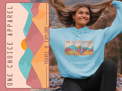 Sunset In Mountains - Apparel Design