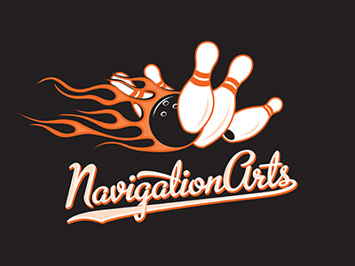 Navigation Arts Team Logo Bowling bowling shirts