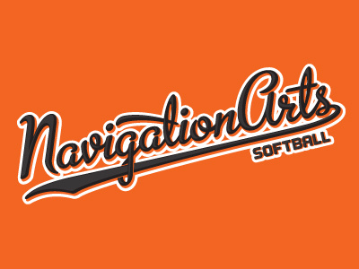 NavigationArts Softball Shirt baseball navarts navigation arts softball type typography