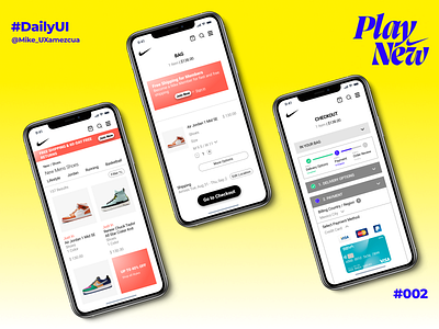 Credit Card Checkout | Nike Shop airjordan1 app checkout dailyui design iphonex jordan mobile nike playnew sneakers snekear ui
