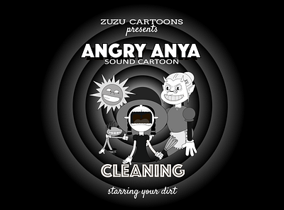 Angry Anya #0 "The Cleaning" (Pilot episode) 2d animation adobe illustrator after effect animation cartoon design design characters girl graphic design illustration motion graphics retro vector vintage