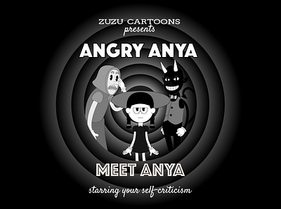 Angry Anya #1 "Meet Anya" adobe illustrator after effect animation cartoon design design characters devil girl graphic design illustration motion graphics retro vector vintage witch