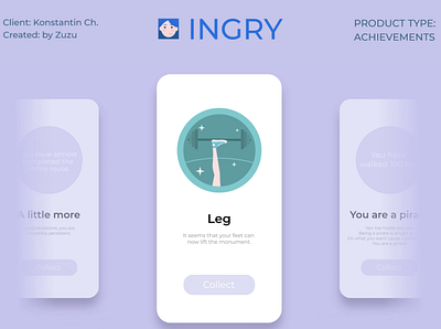 INGRY: app achievements achievements adobe illustrator after effect animation design design characters illustration lottie motion graphics vector