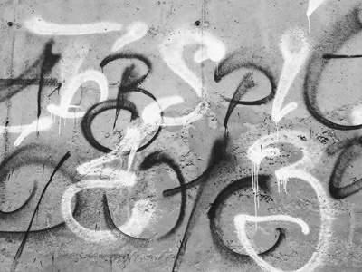 Exercise calligraphy experiment graffiti