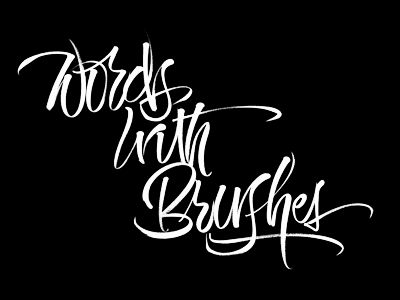 Words Brushes brush calligraphy word