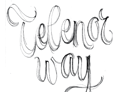 Telenor Shirt Progress lettering ogilvy shirt sketch telenor typography