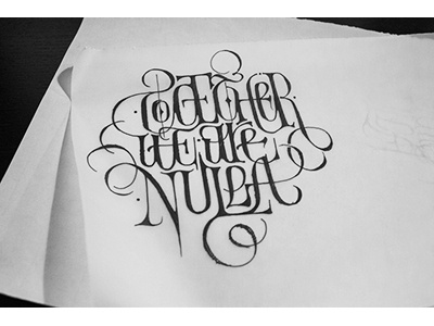 Together Black lettering sketch together