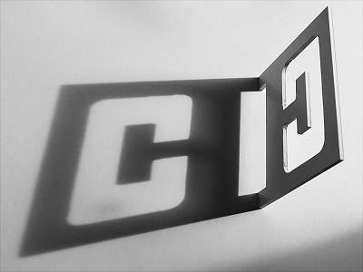 CE light light logo shadow signage typography