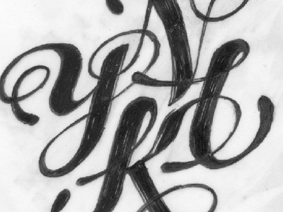 Y N I K calligraphy tattoo typography