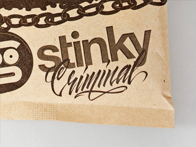 Stinky Criminal calligraphy criminal package stinky