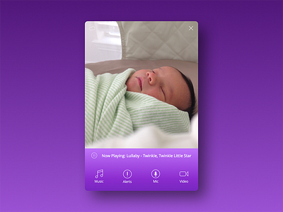 Desktop Baby Monitor app design baby baby monitor desktop app monitor ui design uiux visual design