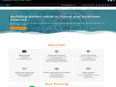 KL NET Website Design css elementor figama to elementor html psd to wordpress responsive web design web design wordpress